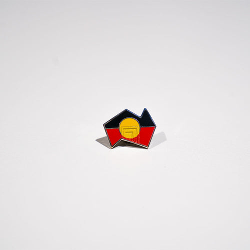 State Brand Aboriginal flag lapel pin